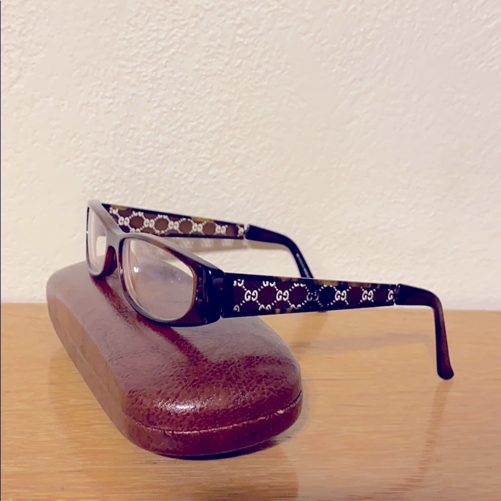 Gucci - Glasses BrownTortoise & Glossy Gold Temple